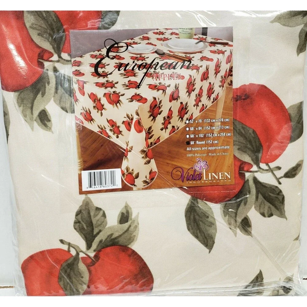 1 Printed Fabric Tablecloth, 60